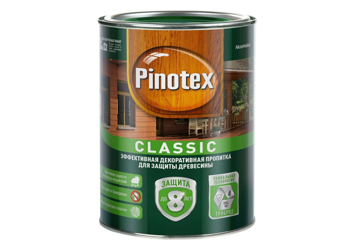 Пропитка PINOTEX Classic красное дерево 1л