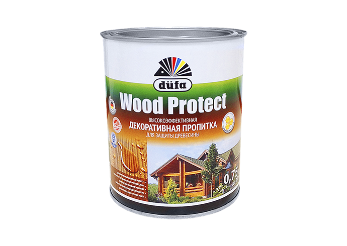Пропитка düfa Wood Protect для защиты древесины с воском (орех)